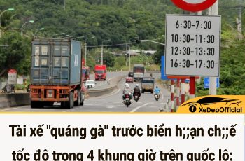 Tài xế “quáng gà” trước biển hạn chế tốc độ trong 4 khung giờ trên quốc lộ | GMT